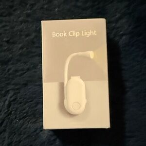 Sleek White Book Clip Light